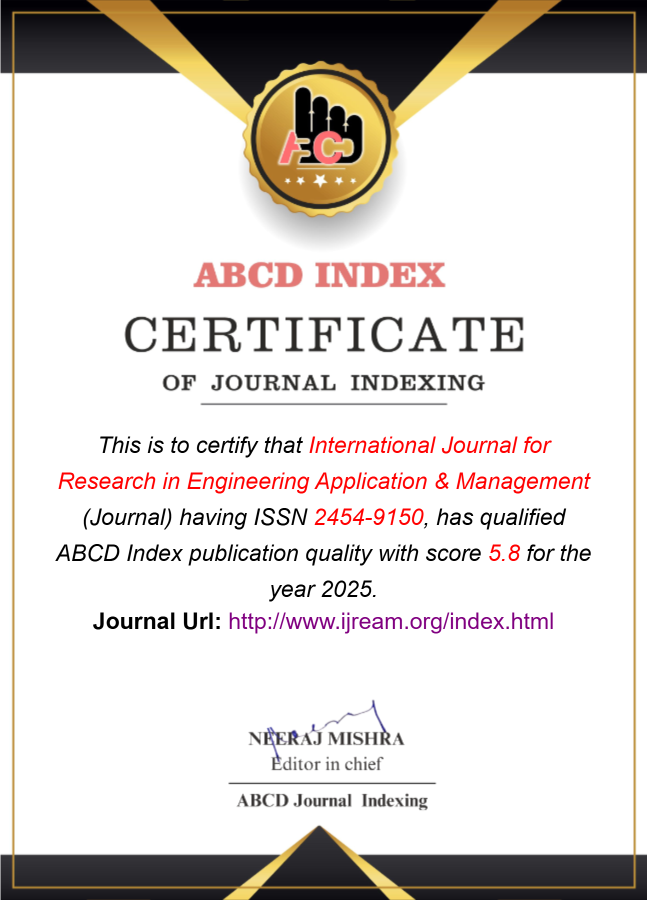 ABCD Index Certificate